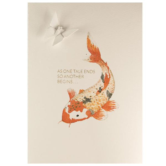 Card Watercolour Koi