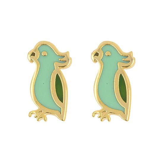 Earring Parrot Green