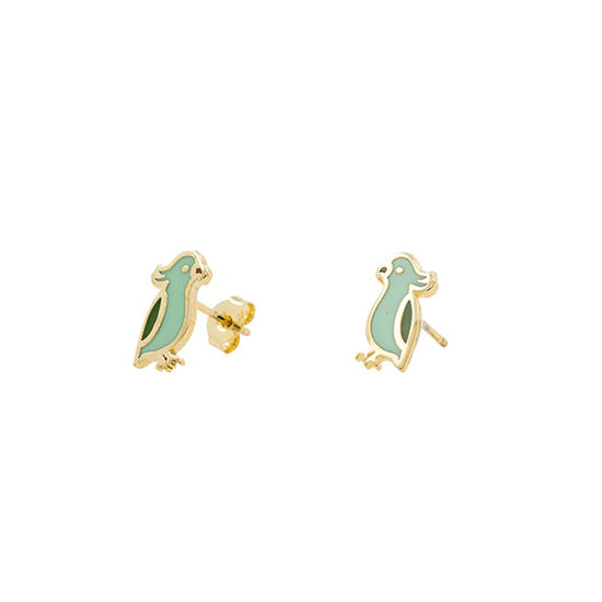 Earring Parrot Green