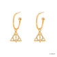 Harry Potter Hoop Earring Diamante Deathly Hallows