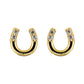 Earring Diamante Mini Horseshoe