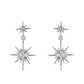 Drop Earring Diamante Morning Star Silver