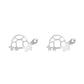 Earring Cute Tortoise Stencil